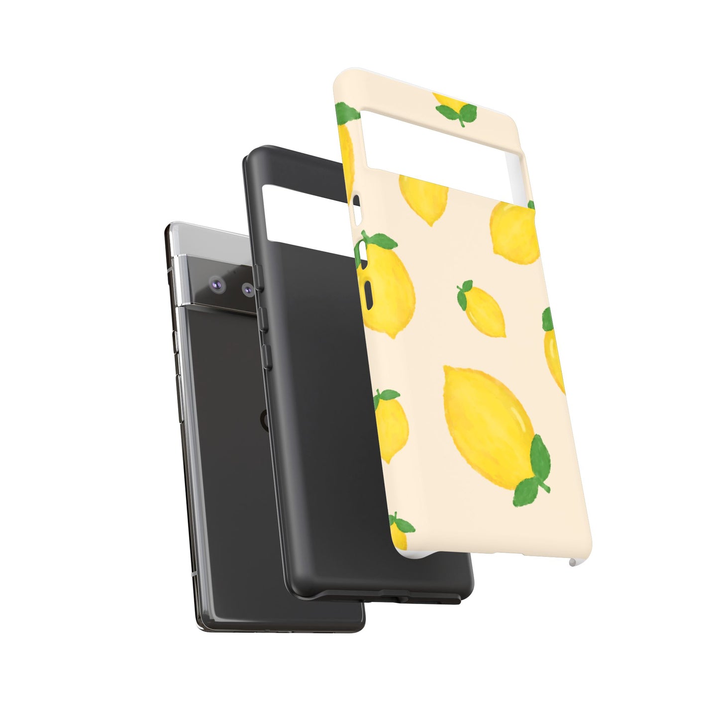 Lemon Print Phone Case, Vibrant Lemon Design, Cute Citrus Case, Gift for Fruit Lovers, Summer Vibe Accessories