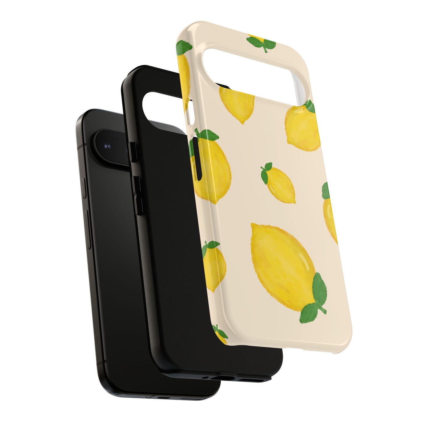Lemon Print Phone Case, Vibrant Lemon Design, Cute Citrus Case, Gift for Fruit Lovers, Summer Vibe Accessories