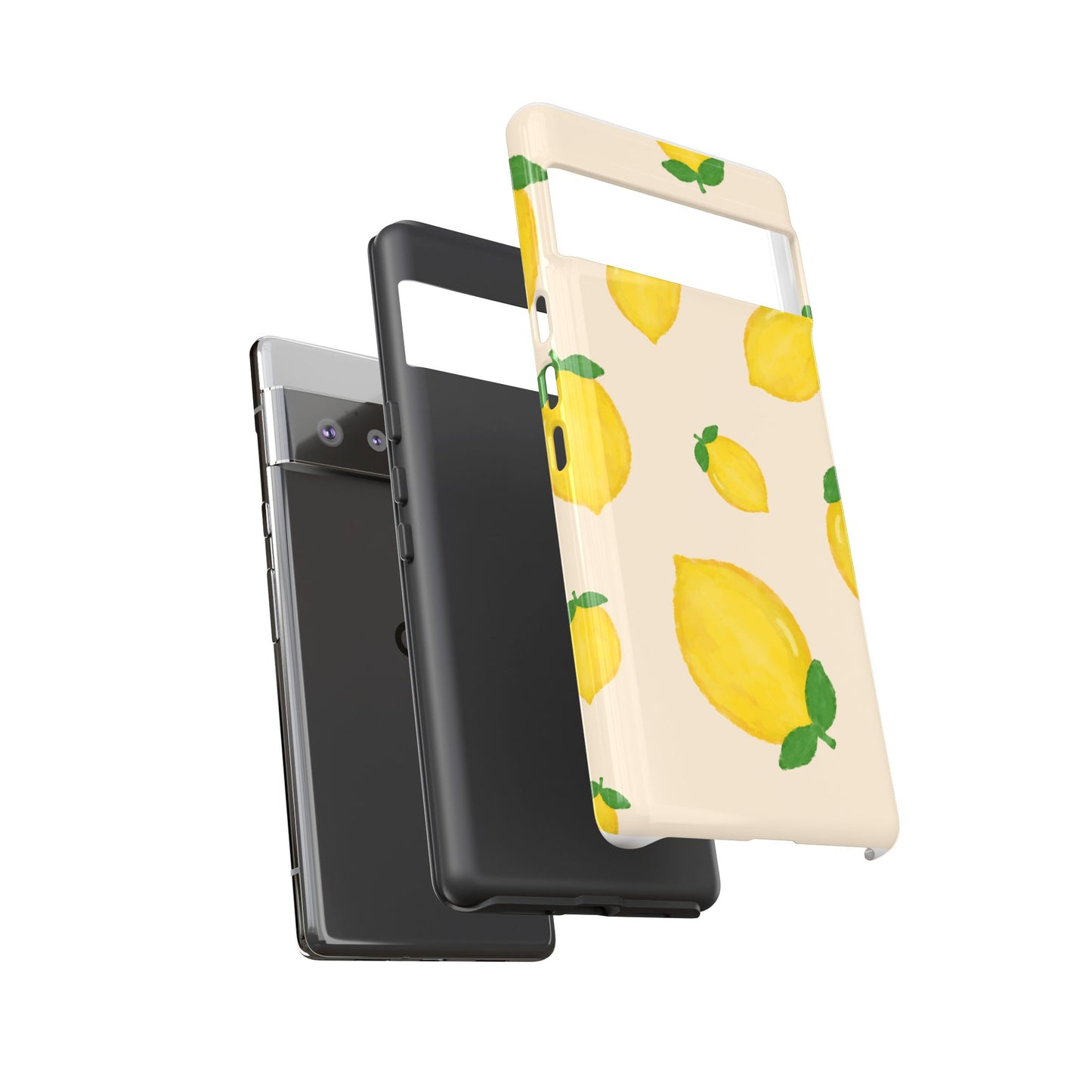 Lemon Print Phone Case, Vibrant Lemon Design, Cute Citrus Case, Gift for Fruit Lovers, Summer Vibe Accessories