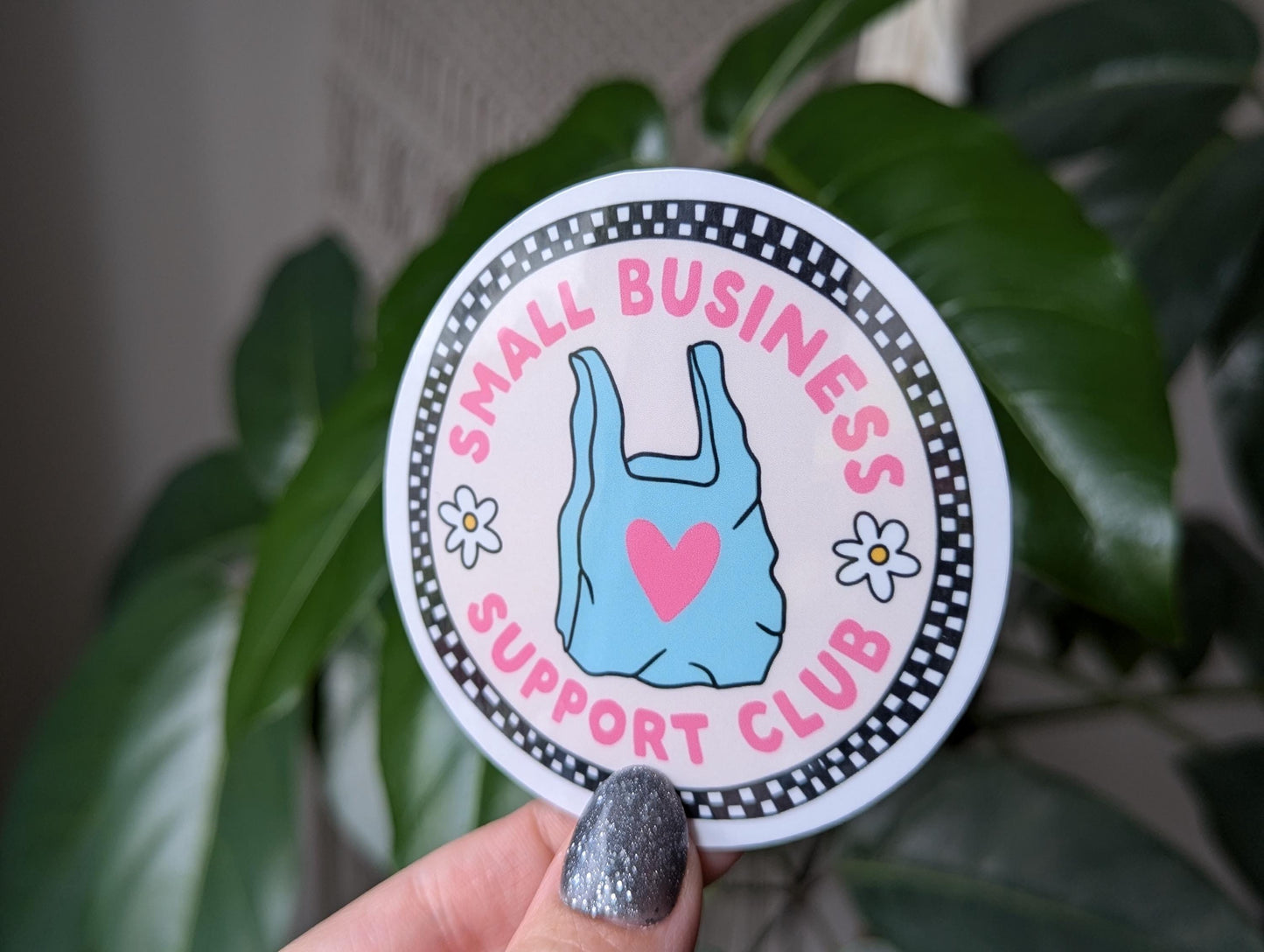 Small business support club sticker, shop small sticker for business, support local stickers for water bottle, shopping stickers, small biz
