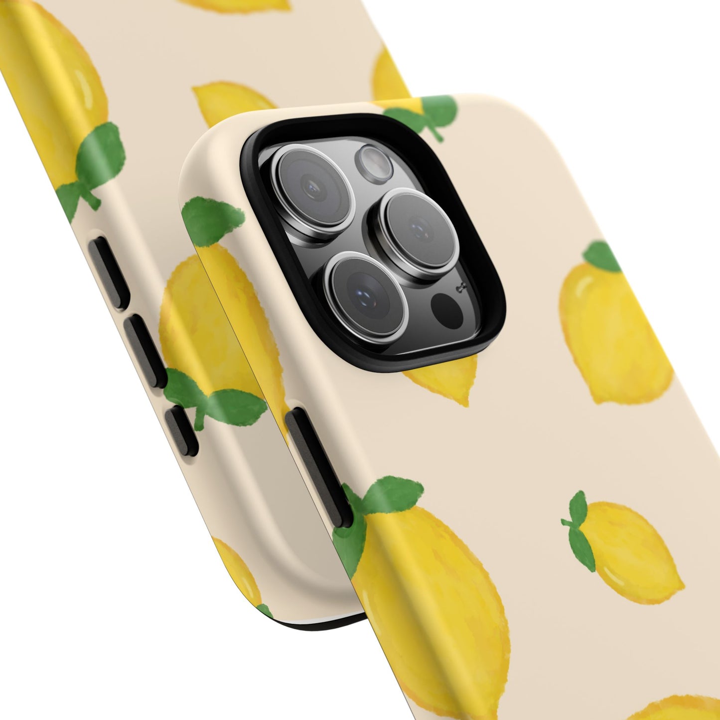 Lemon Print Phone Case, Vibrant Lemon Design, Cute Citrus Case, Gift for Fruit Lovers, Summer Vibe Accessories
