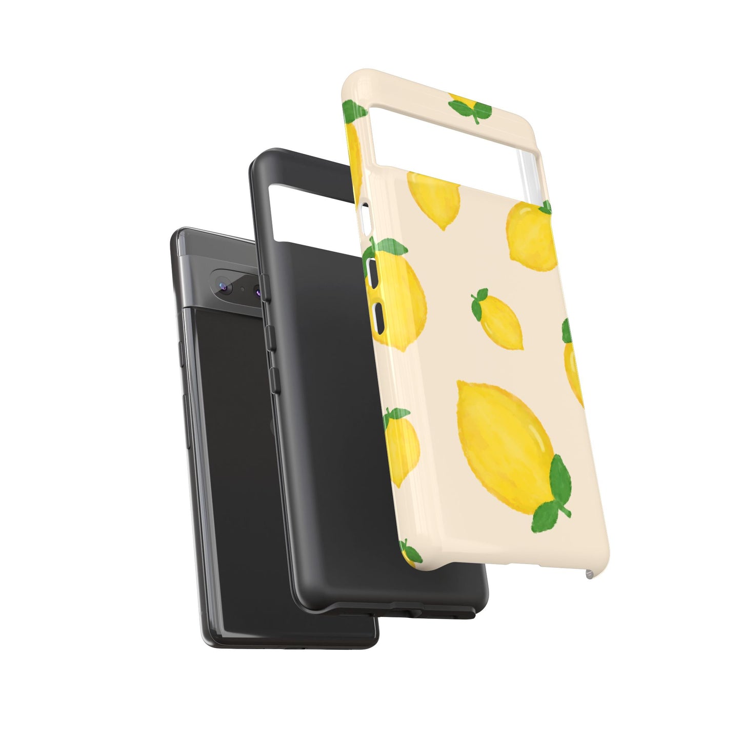 Lemon Print Phone Case, Vibrant Lemon Design, Cute Citrus Case, Gift for Fruit Lovers, Summer Vibe Accessories