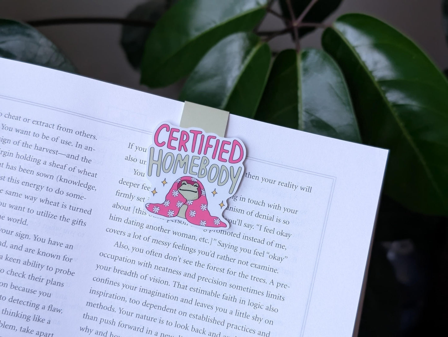 Certified Homebody Magnetic Bookmark