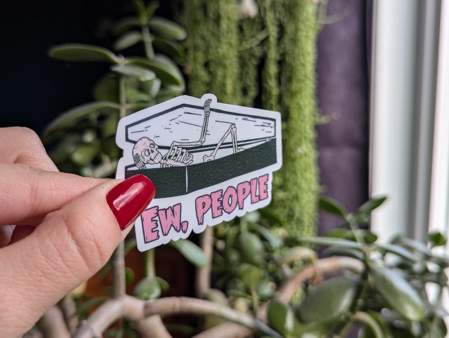 Ew People Introvert Vinyl Sticker