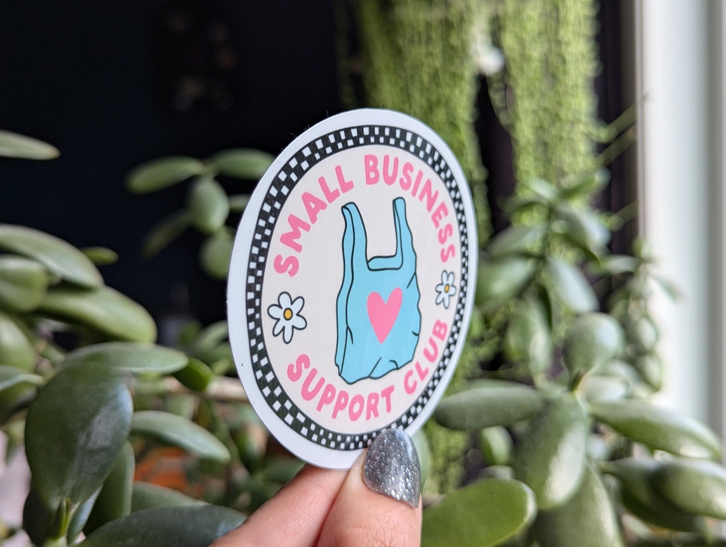Small business support club sticker, shop small sticker for business, support local stickers for water bottle, shopping stickers, small biz