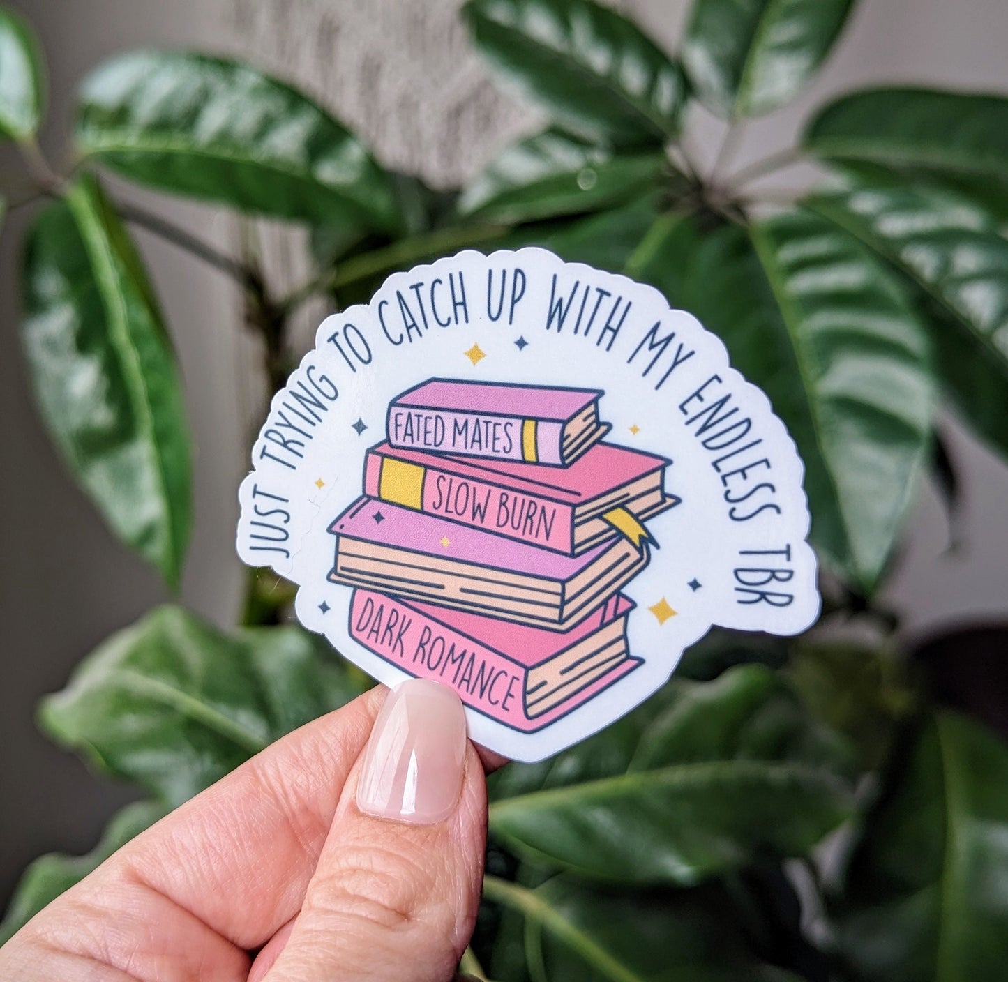 Endless tbr, bookworm stickers for kindle, book gifts for book lovers, bookish stickers for water bottle, reading stickers for phone case