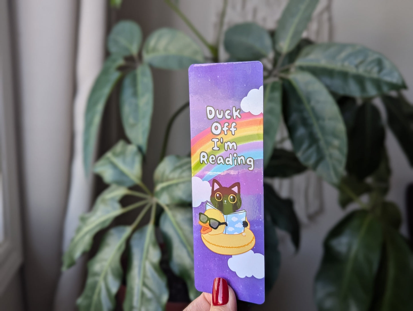 Duck Off I'm Reading Bookmark
