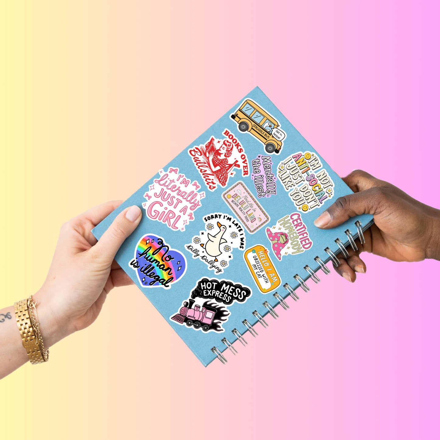 Be Anything You Want – Funny Rainbow Vinyl Sticker