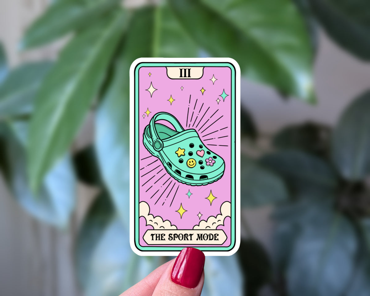 The Sport Mode Funny Clog Shoe Sticker | Sticky Moods