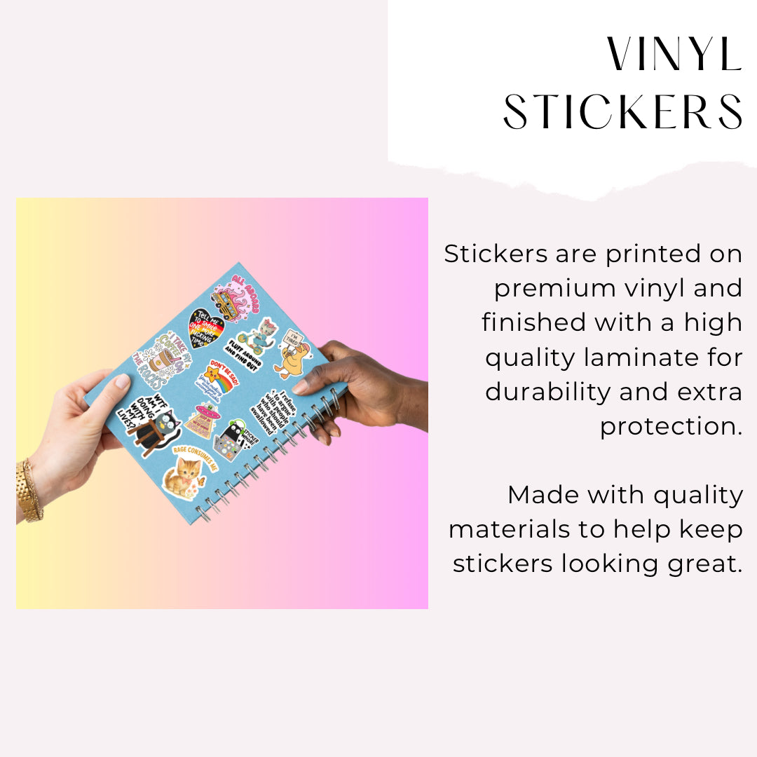 Tracking Packages Funny Sticker | Relatable Online Shopping Humor Decal